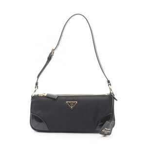 Prada Shoulder Bag Re Edition Tessuto Spazzol Black